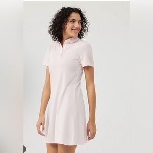 NWOT OUTDOOR VOICES Birdie Polo Dress, Pink, XXS